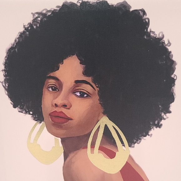 Girlie Portrait Canvas Wall Art - Picture 3 of 8